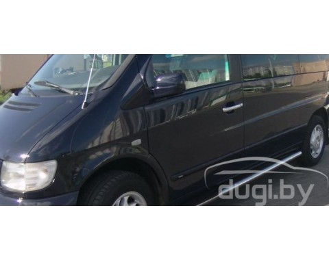 Хром накладки на дверные ручки (нерж.) 3-дверн. для Vito W638